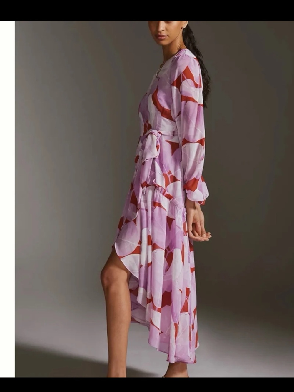 Anthropologie Hutch Geo Wrap Maxi Dress size Small - Picture 3 of 12